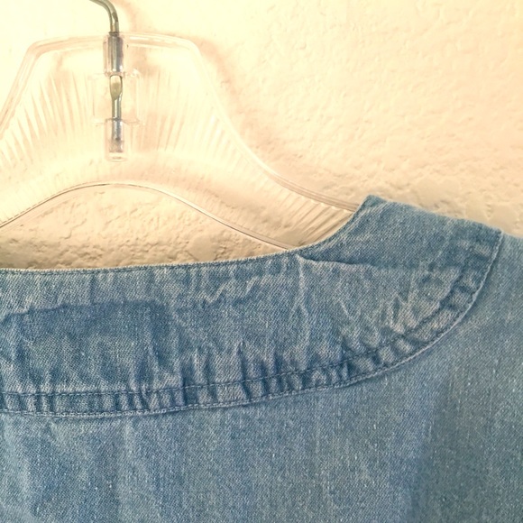 ⛄️VTG 80/90s snowman button down Henley shirt - Picture 5 of 8